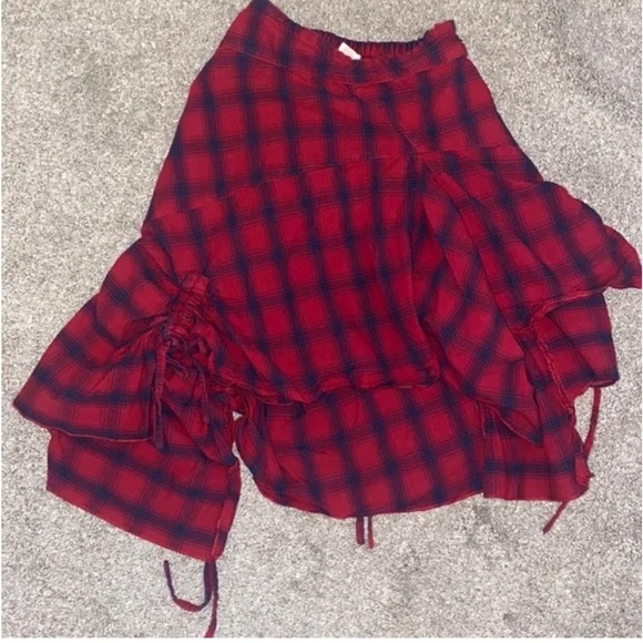 BNWT MIA Joy Perri plaid skirt red blue 5 - Picture 2 of 2